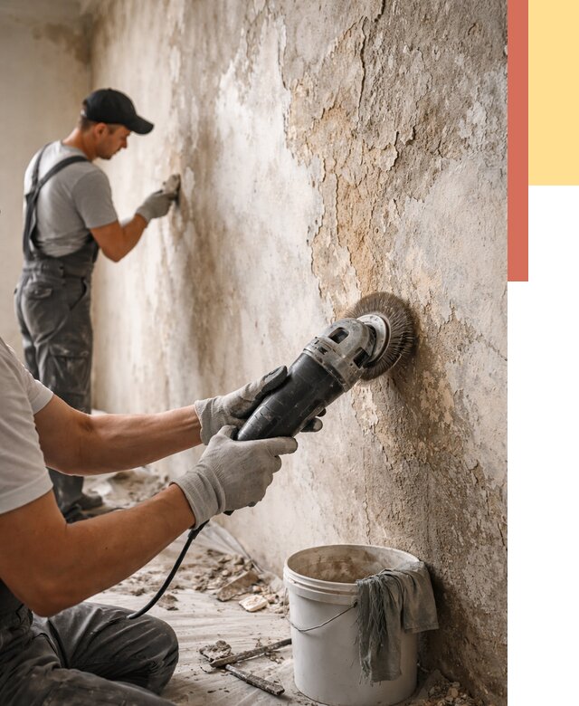 Снятие и удаление краски со стен в Сыктывкаре от 2165 руб. — ОТДЕЛОЧНИК-Скт