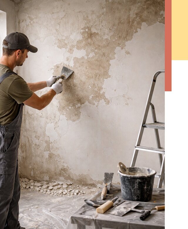 Снятие старой шпаклевки в Сыктывкаре от 1908 руб. — быстро и недорого | ОТДЕЛОЧНИК-Скт