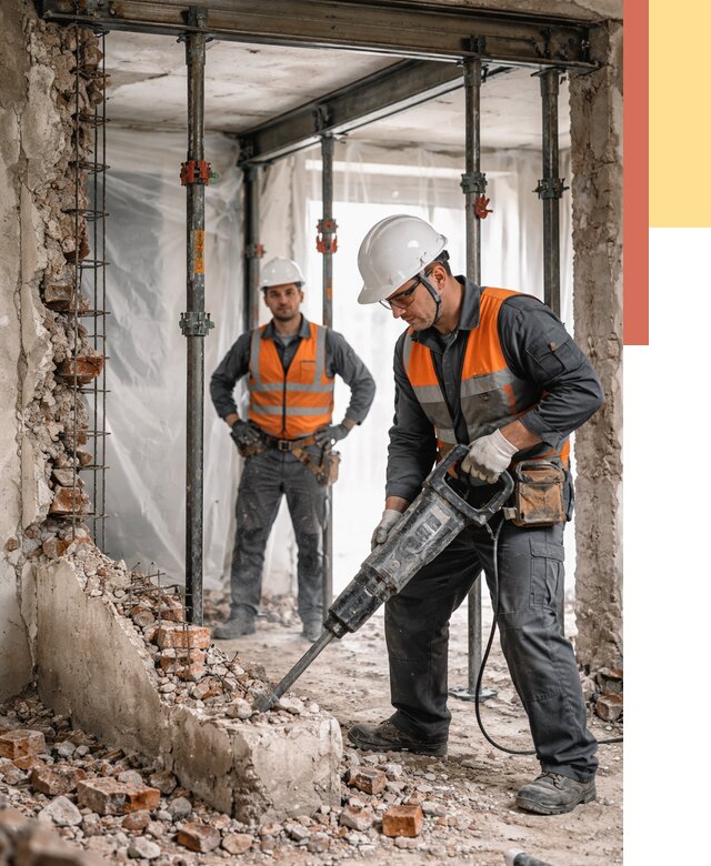 Снос несущих стен в Сыктывкаре от 10569 руб. — демонтаж несущей стены под ключ | ОТДЕЛОЧНИК-Скт