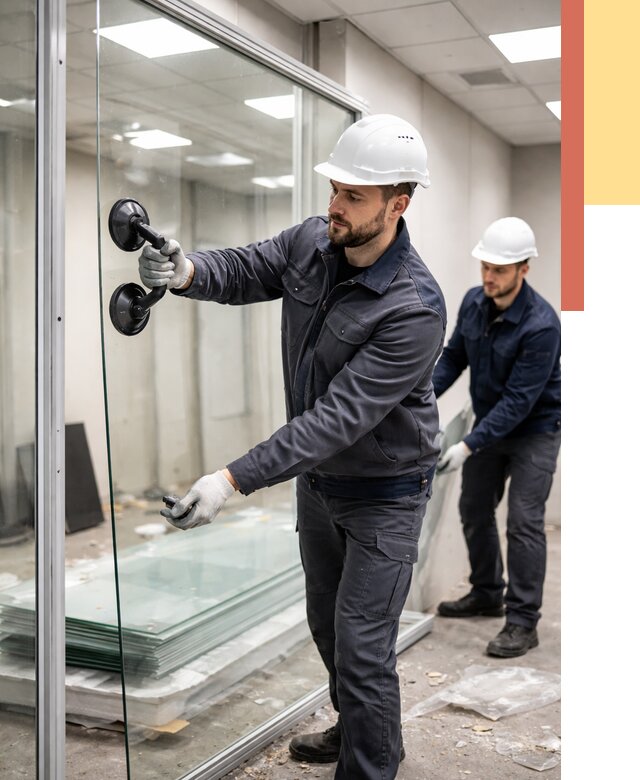 Демонтаж стеклянных перегородок в Сыктывкаре от 3300 руб. — быстро и недорого | ОТДЕЛОЧНИК-Скт