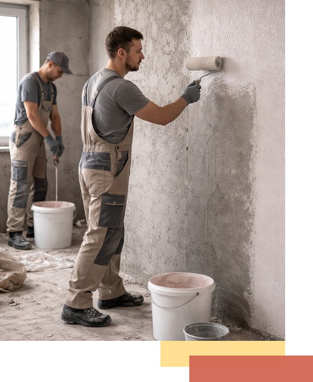 Нанесение бетоноконтакта на стены в Сыктывкаре для последующей отделки