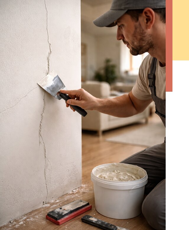 Заделка трещин и сколов в Сыктывкаре от 2526 руб. — быстро и недорого | ОТДЕЛОЧНИК-Скт