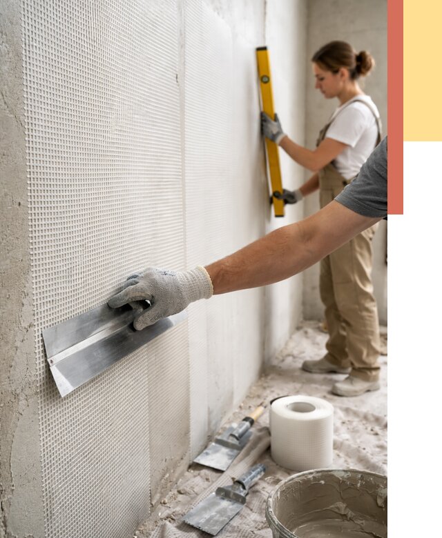 Армирование стен стеклосеткой в Сыктывкаре от 3300 руб. под ключ | ОТДЕЛОЧНИК-Скт