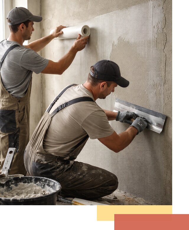 Армирование стен стеклосеткой в Сыктывкаре для прочной отделки