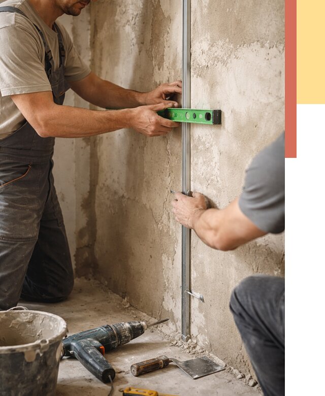 Установка штукатурных маяков в Сыктывкаре от 7218 руб. — быстро и недорого | ОТДЕЛОЧНИК-Скт