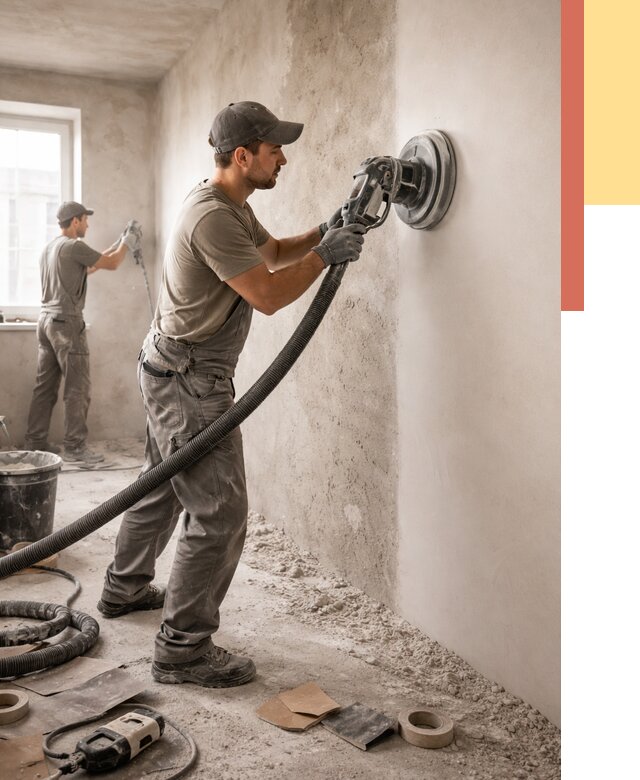 Шлифовка стен в Сыктывкаре от 1237 руб/м2 — быстро и недорого | ОТДЕЛОЧНИК-Скт