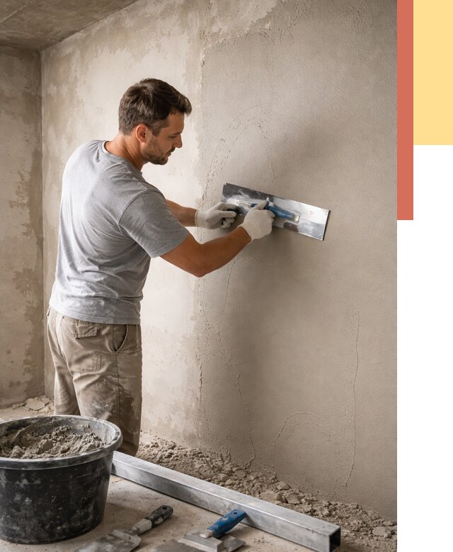 Штукатурка стен без маяков в Сыктывкаре от 7424 руб/м2 — услуги и цена | ОТДЕЛОЧНИК-Скт