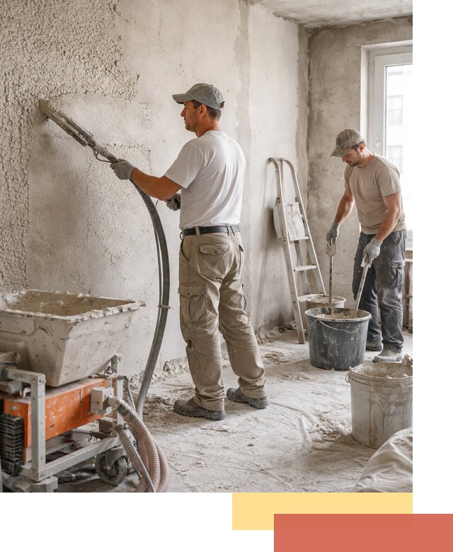 Машинная штукатурка стен в Сыктывкаре — быстро и качественно