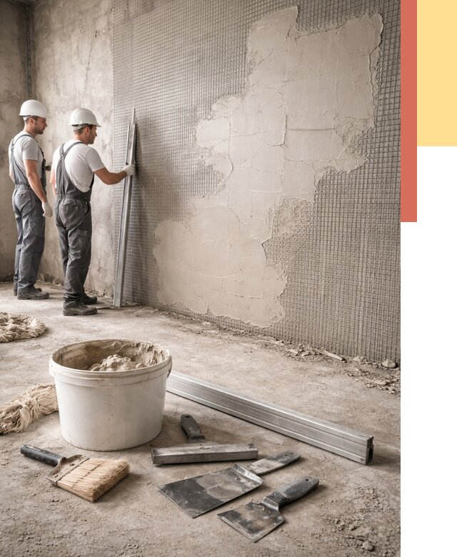 Штукатурка стен по сетке в Сыктывкаре от 5671 руб./м2 — быстро и недорого | ОТДЕЛОЧНИК-Скт