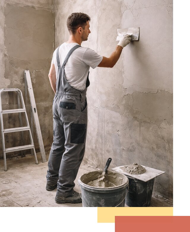 Штукатурка стен в ванной под ключ в Сыктывкаре