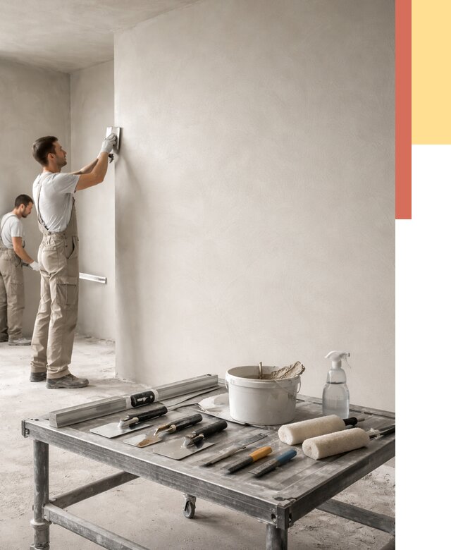 Штукатурка стен под покраску в Сыктывкаре от 4640 руб./м² — качественно и недорого | ОТДЕЛОЧНИК-Скт