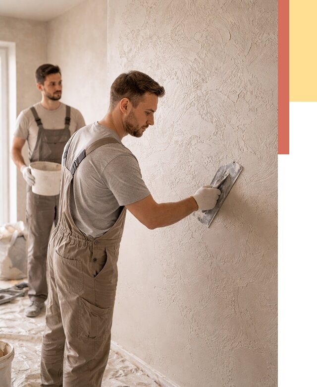 Фактурная штукатурка стен в Сыктывкаре от 4331 руб./м² — заказать под ключ | ОТДЕЛОЧНИК-Скт