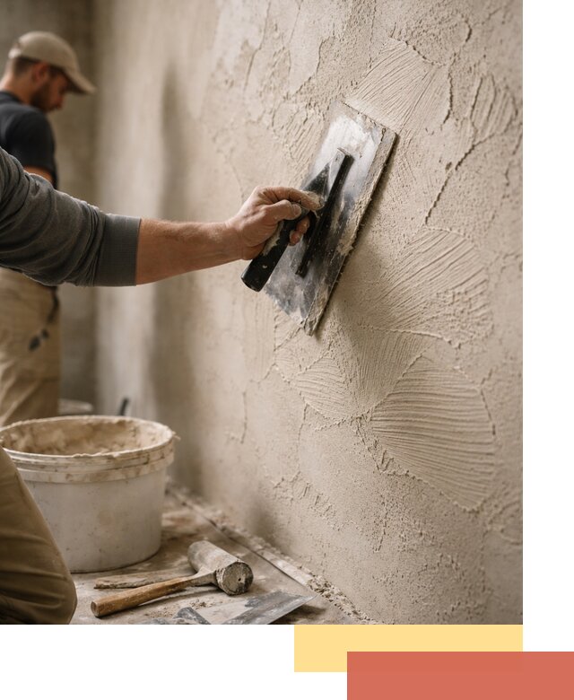 Фактурная штукатурка стен в Сыктывкаре — монтаж, отделка, реставрация