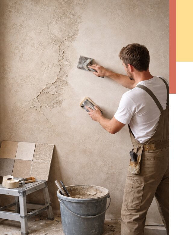 Ремонт декоративной штукатурки в Сыктывкаре от 4640 руб. под ключ | ОТДЕЛОЧНИК-Скт