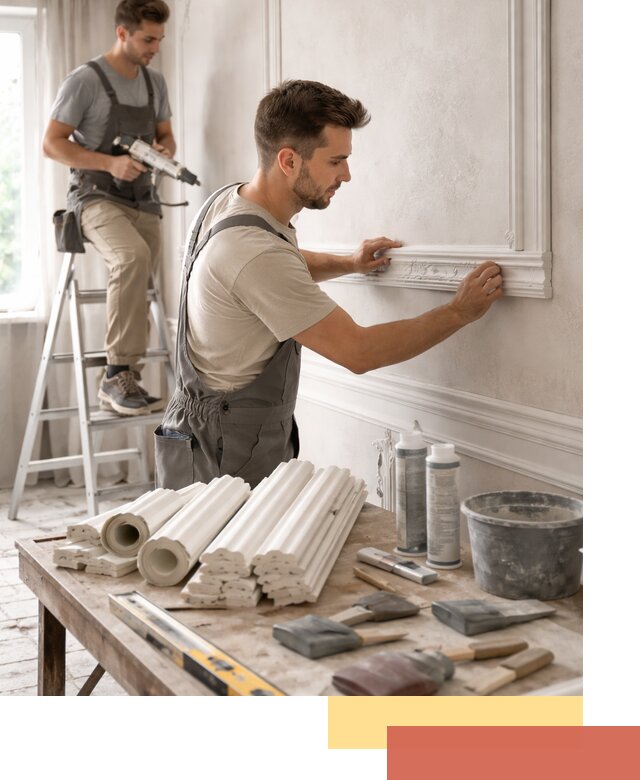 Монтаж лепнины на стены в Сыктывкаре профессионально и качественно