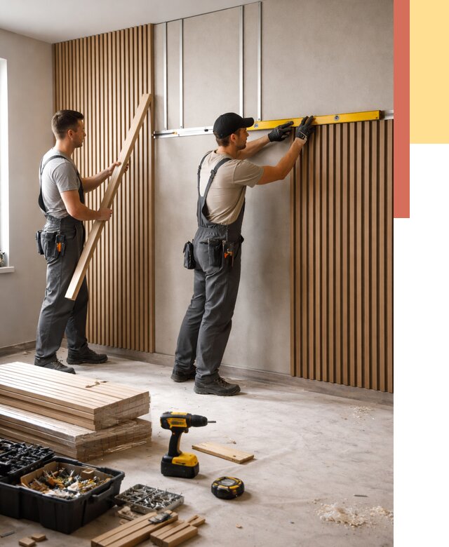 Монтаж реечных панелей на стены в Сыктывкаре от 1237 руб. — быстро и недорого | ОТДЕЛОЧНИК-Скт