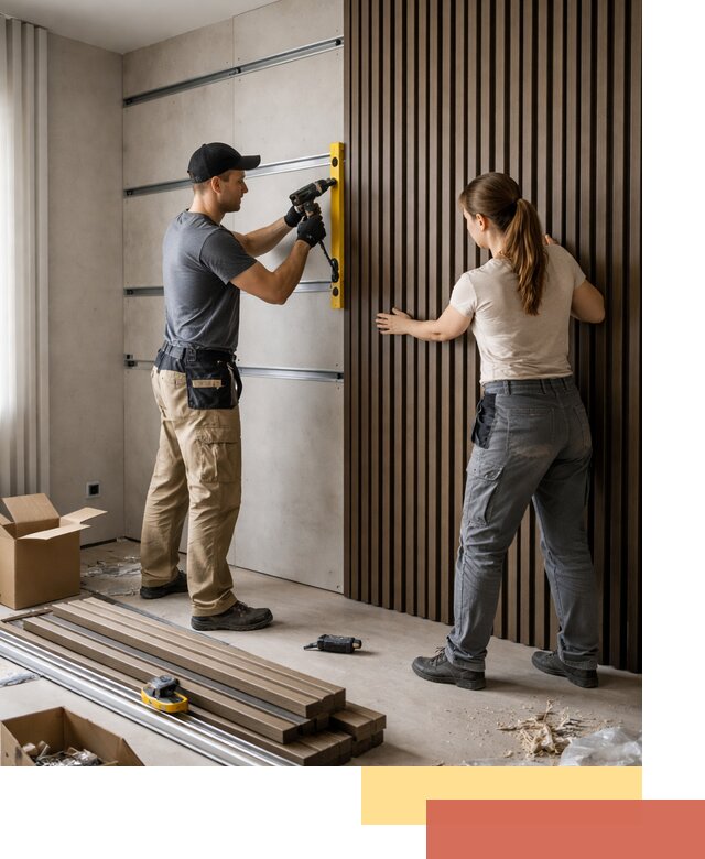 Монтаж реечных панелей на стены в Сыктывкаре