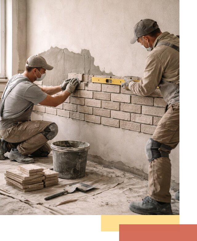 Монтаж декоративного кирпича профессионально в Сыктывкаре