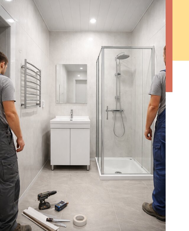 Отделка ванной комнаты панелями ПВХ в Сыктывкаре от 4640 руб. за м2 | ОТДЕЛОЧНИК-Скт