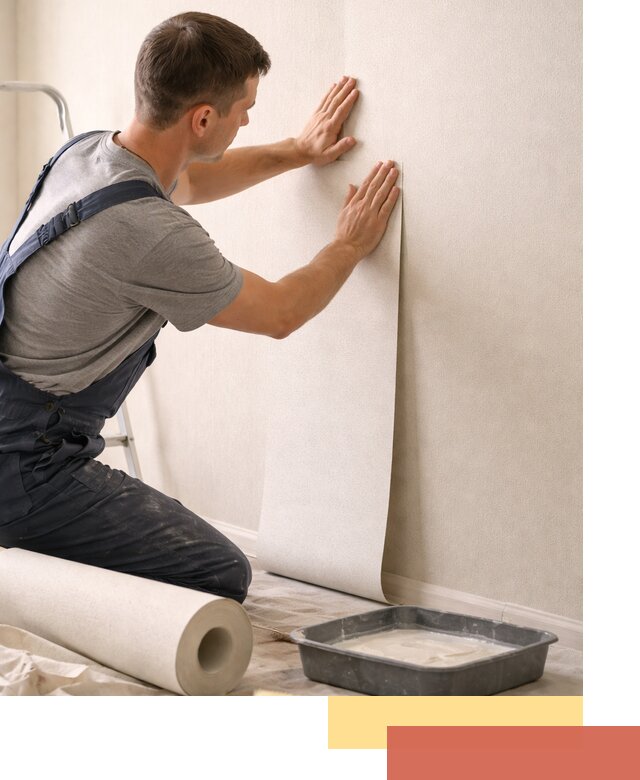 Поклейка флизелиновых обоев в Сыктывкаре качественно и быстро