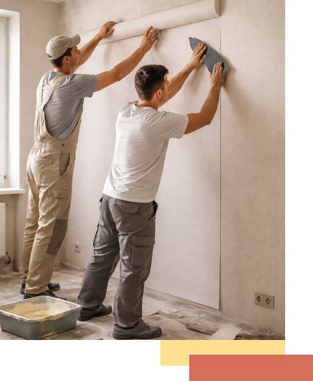 Поклейка виниловых обоев в Сыктывкаре профессионально и качественно