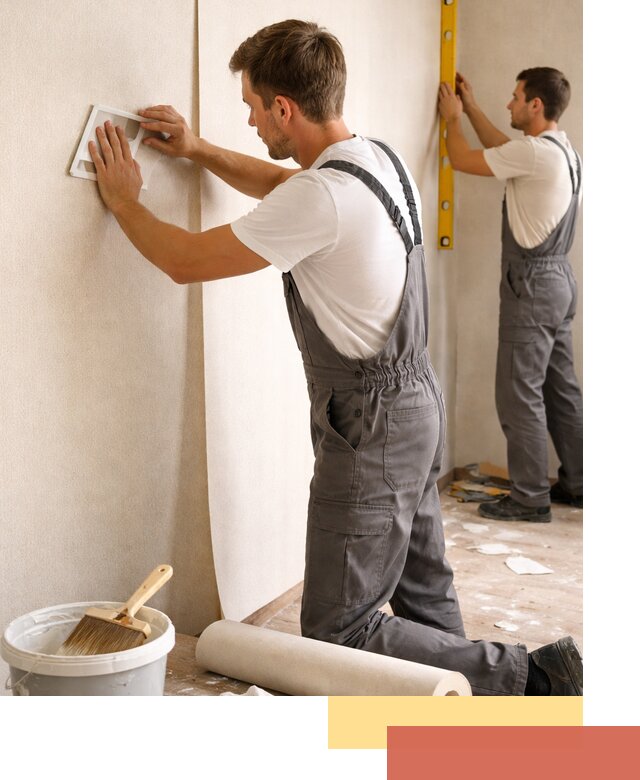 Поклейка бумажных обоев в Сыктывкаре качественно и недорого