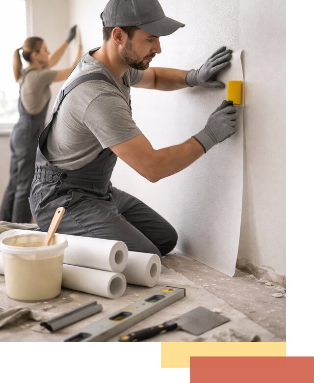 Поклейка стеклообоев профессионально в Сыктывкаре