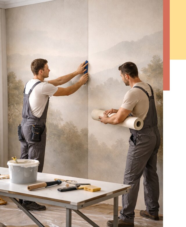 Поклейка фотообоев в Сыктывкаре от 8764 руб/м² — быстро и недорого | ОТДЕЛОЧНИК-Скт