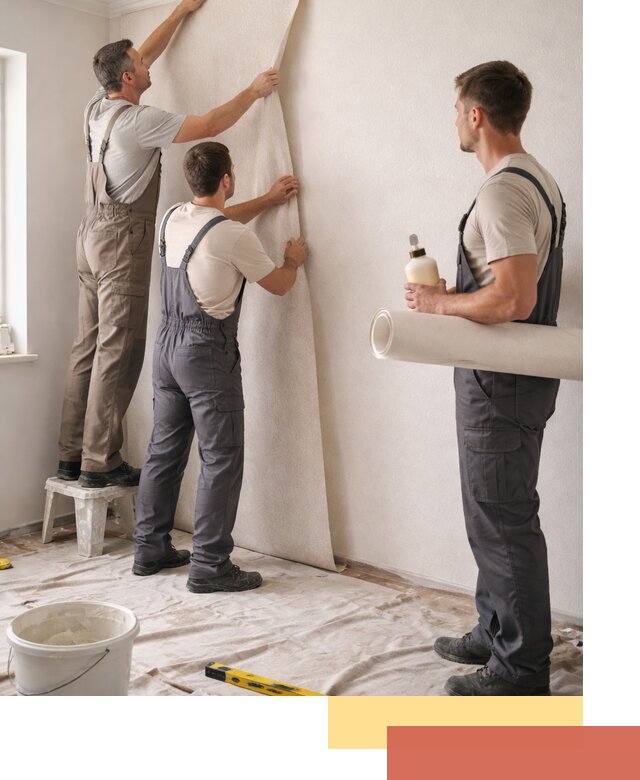 Оклейка стен обоями в Сыктывкаре — качественно и профессионально