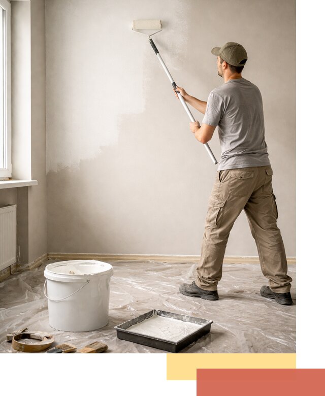 Покраска стен латексной краской в Сыктывкаре качественно и быстро