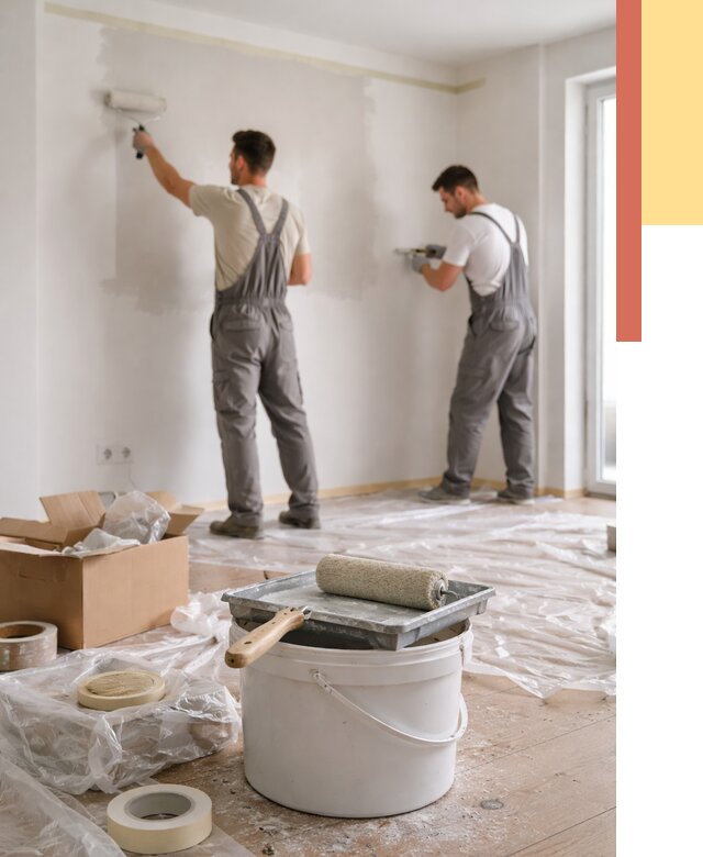 Покраска стен в квартире в Сыктывкаре от 2578 руб/м2 — быстро и недорого | ОТДЕЛОЧНИК-Скт