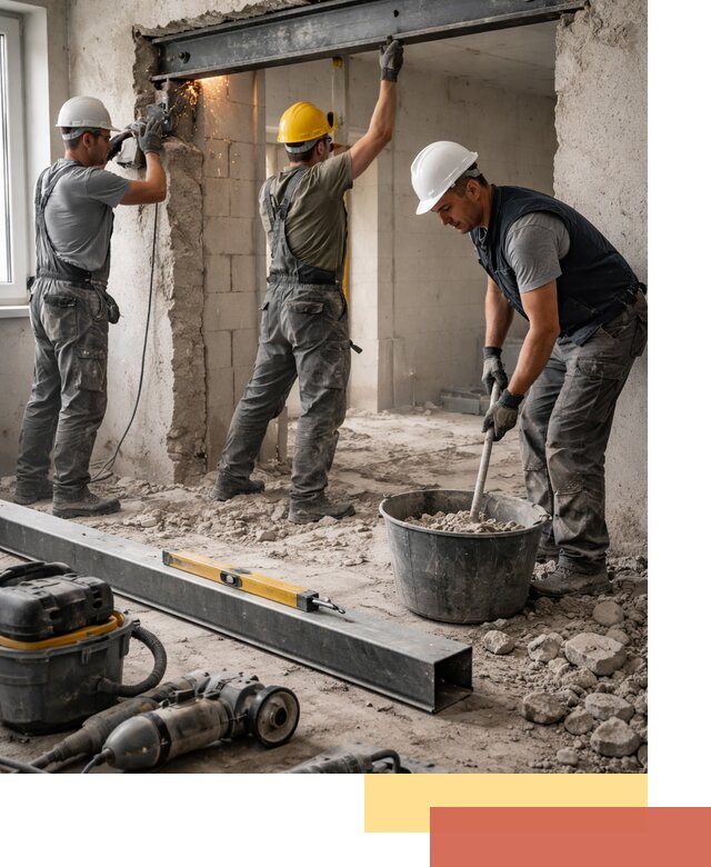 Создание проемов в стенах и несущих конструкциях в Сыктывкаре