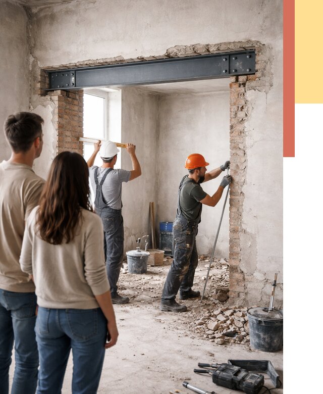 Усиление проема в стене в Сыктывкаре от 9795 руб. — усиление дверного проема металлоконструкцией | ОТДЕЛОЧНИК-Скт