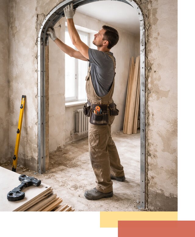 Устройство арочного проема в Сыктывкаре под ключ