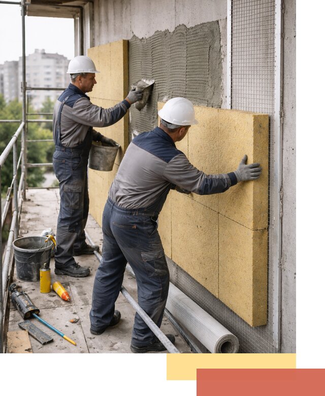 Утепление стен зданий и домов в Сыктывкаре качественно и надежно