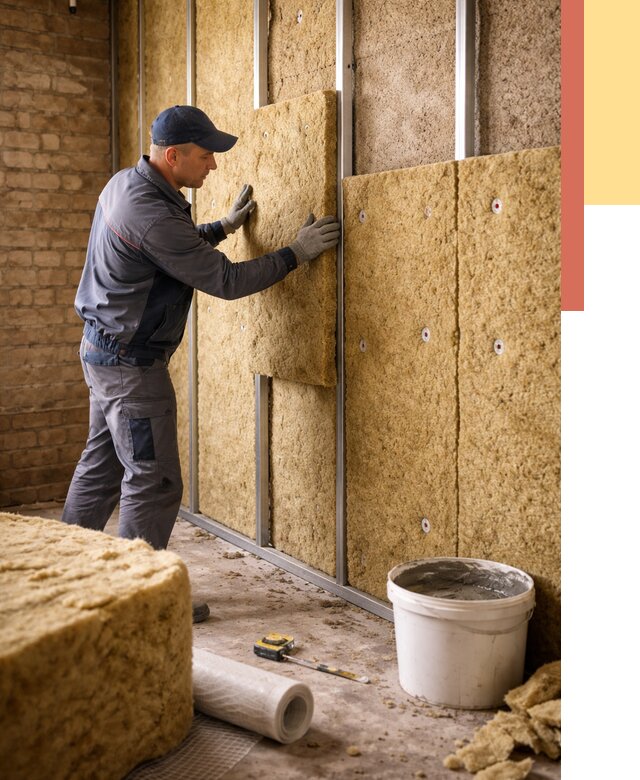 Утепление стен минватой в Сыктывкаре от 1392 руб./м2 — недорого и быстро | ОТДЕЛОЧНИК-Скт