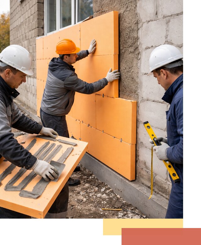 Утепление фасада пеноплексом под ключ в Сыктывкаре