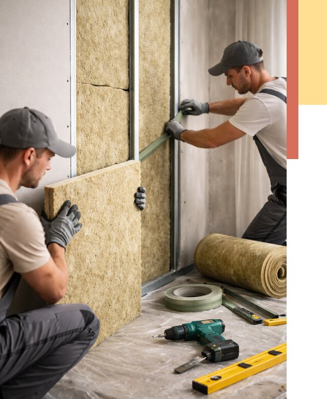 Шумоизоляция стен в Сыктывкаре под ключ от 1908 руб. | ОТДЕЛОЧНИК-Скт