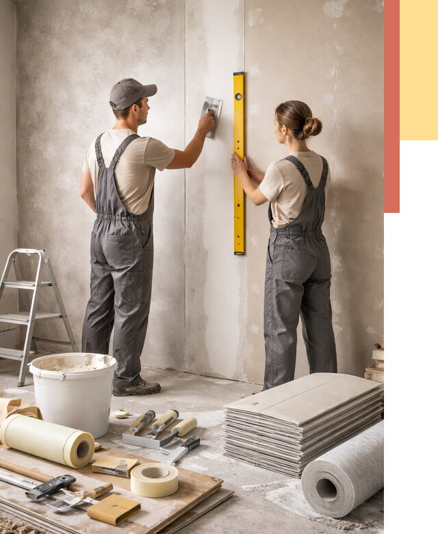 Отделка стен в Сыктывкаре от 1547 руб/м² — недорого, быстро, под ключ | ОТДЕЛОЧНИК-Скт