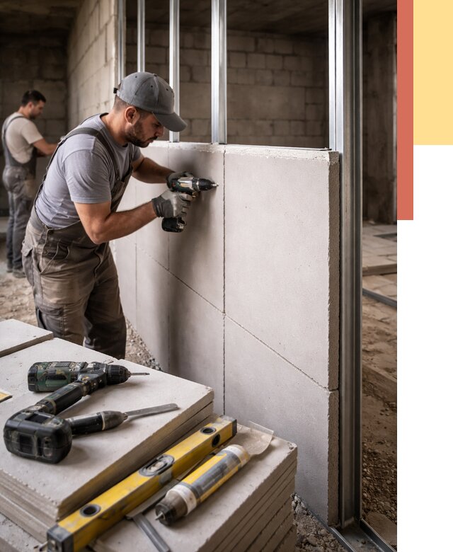 Кладка влагостойких перегородок ПГП в Сыктывкаре от 1237 руб. под ключ | ОТДЕЛОЧНИК-Скт