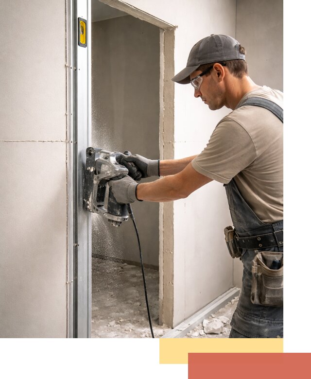 Устройство дверного проема в перегородке в Сыктывкаре