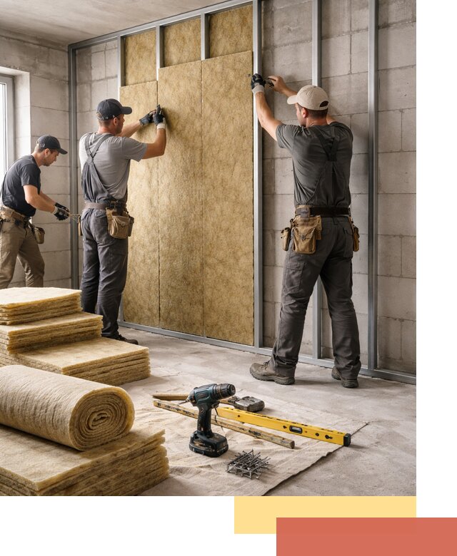 Шумоизоляция перегородок из блоков в Сыктывкаре — монтаж и защита шумоизоляцией