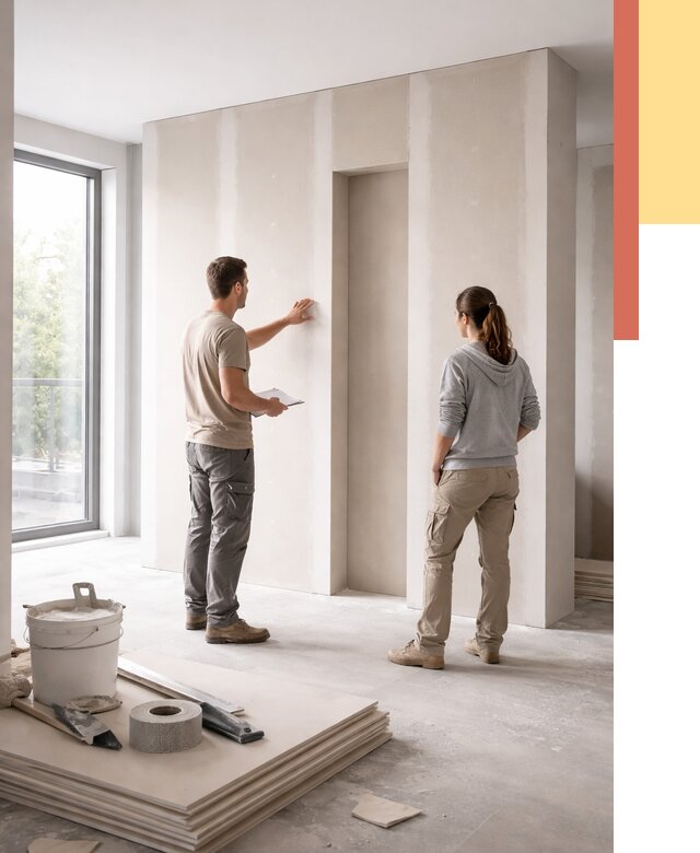 Зонирующая перегородка из гипсокартона в Сыктывкаре от 2887 руб. под ключ | ОТДЕЛОЧНИК-Скт