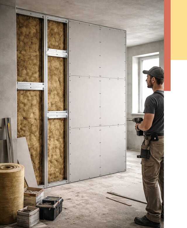 Усиленная перегородка под навеску в Сыктывкаре от 13198 руб. — монтаж под ключ | ОТДЕЛОЧНИК-Скт