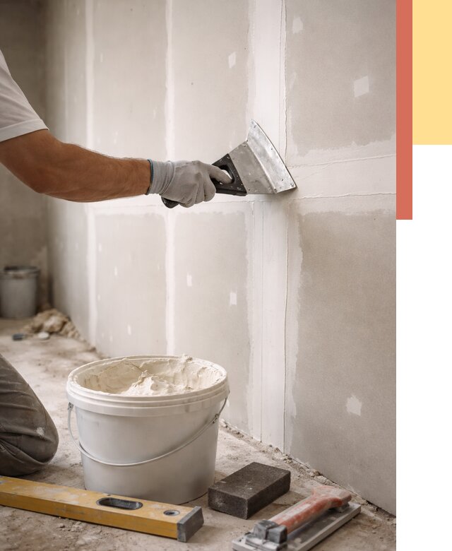 Шпаклевка перегородок из гипсокартона в Сыктывкаре от 2578 руб. — услуги ОТДЕЛОЧНИК-Скт