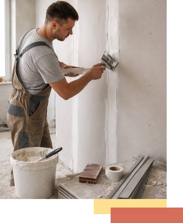 Шпаклевка перегородок из гипсокартона в Сыктывкаре качественно и быстро