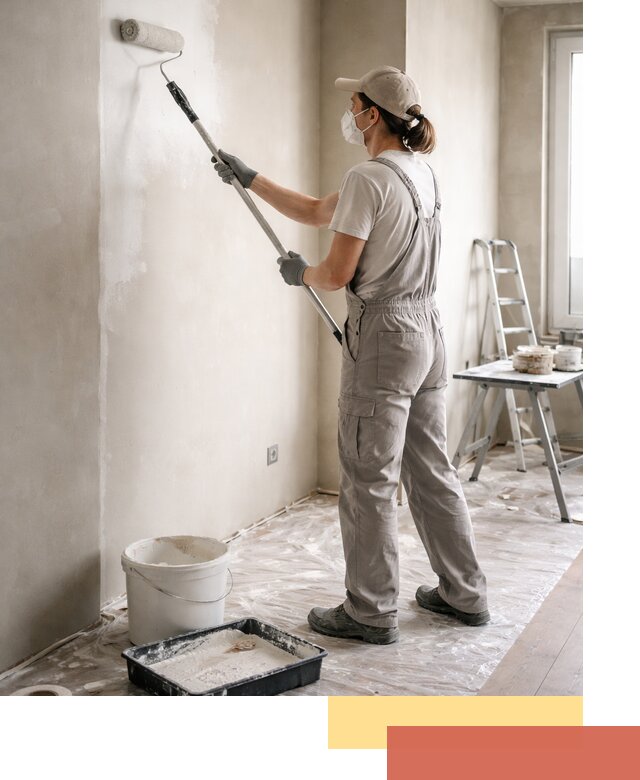 Покраска перегородок из гипсокартона в Сыктывкаре качественно и недорого