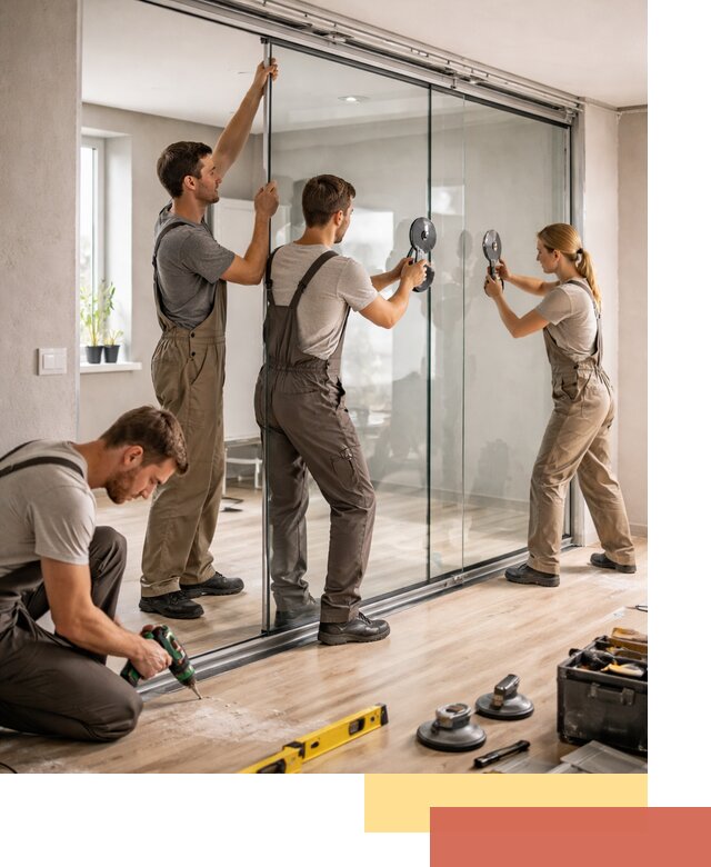 Изготовление стеклянных перегородок на заказ в Сыктывкаре