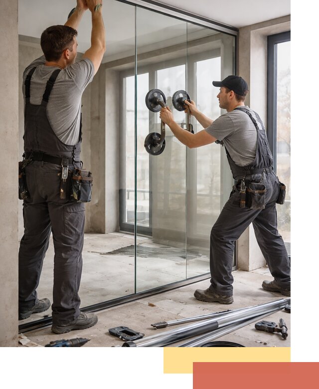 Цельностеклянные перегородки под ключ в Сыктывкаре