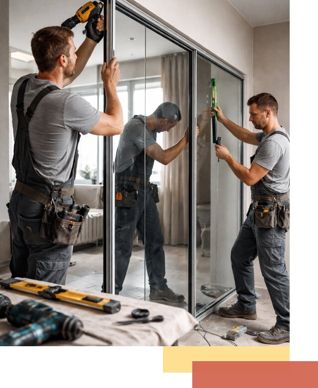 Каркасные стеклянные перегородки под ключ в Сыктывкаре